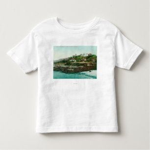 Camiseta De Bebé Vista aérea de cabañas y de la playa en La Jolla