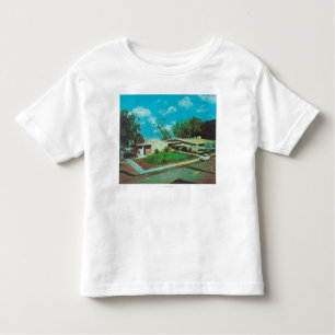 Camiseta De Bebé Vista aérea de la casa de campo de oro del centro