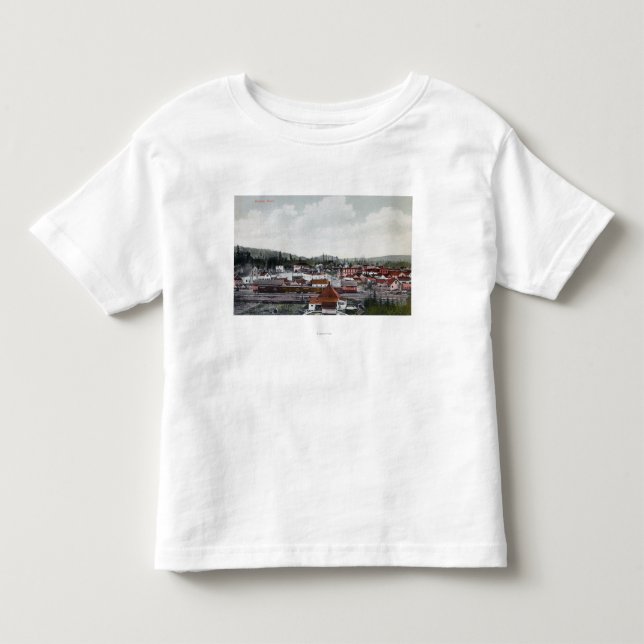 Camiseta De Bebé Vista aérea de la ciudad (Anverso)