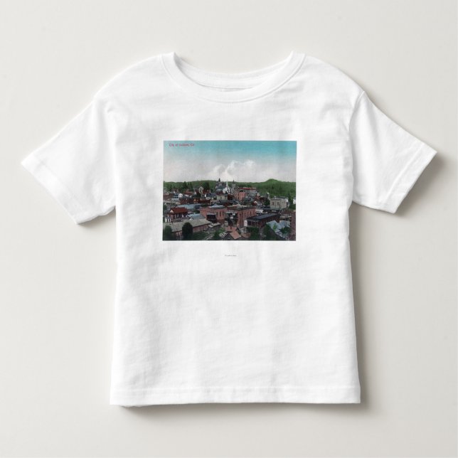 Camiseta De Bebé Vista aérea de la ciudad # de 2Jackson, CA (Anverso)