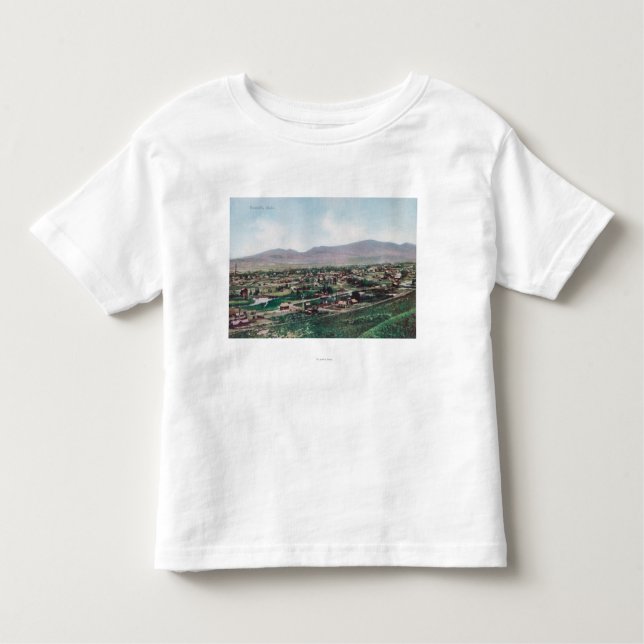 Camiseta De Bebé Vista aérea de la ciudad de las colinas (Anverso)