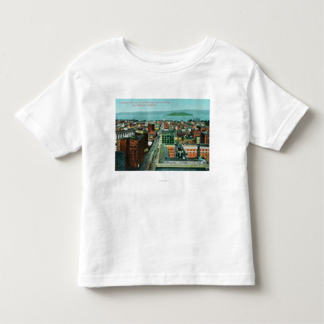 Camiseta De Bebé Vista aérea de la ciudad del edificio de la (Anverso)