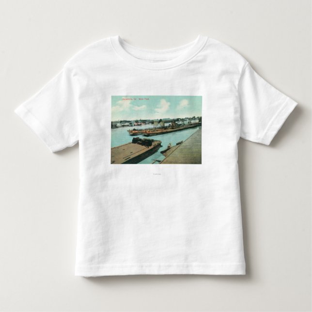 Camiseta De Bebé Vista aérea de la costa (Anverso)