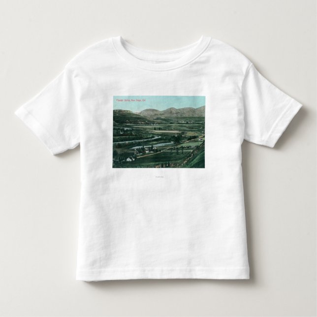 Camiseta De Bebé Vista aérea de la misión ValleySan Diego, CA (Anverso)
