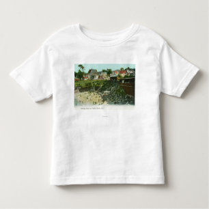 Camiseta De Bebé Vista aérea de la playa de baño