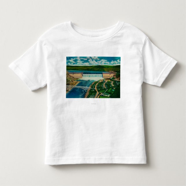 Camiseta De Bebé Vista aérea de la presa magnífica de Coulee (Anverso)