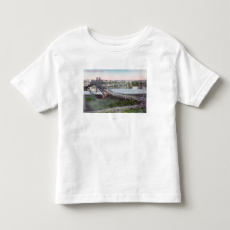 Camiseta De Bebé Vista aérea de Lewiston BridgeLewiston,