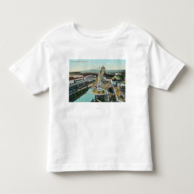 Camiseta De Bebé Vista aérea de los canales inclinados (Anverso)