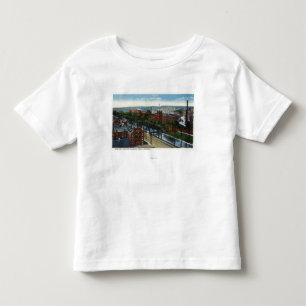 Camiseta De Bebé Vista aérea de los molinos y del canal