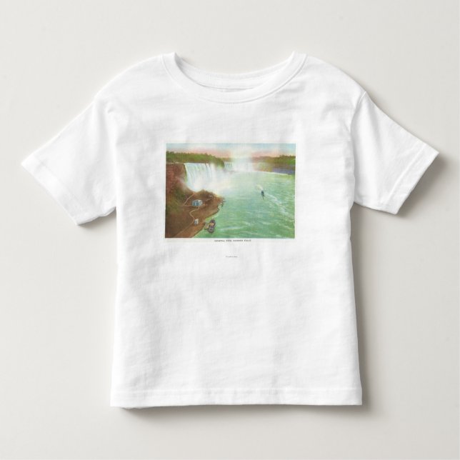 Camiseta De Bebé Vista aérea de Niagara Falls entero (Anverso)