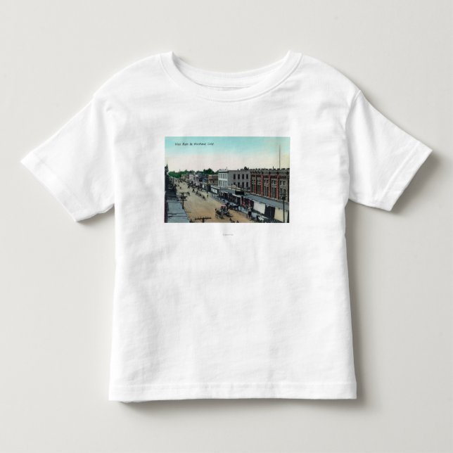 Camiseta De Bebé Vista aérea de StreetWoodland principal del oeste, (Anverso)