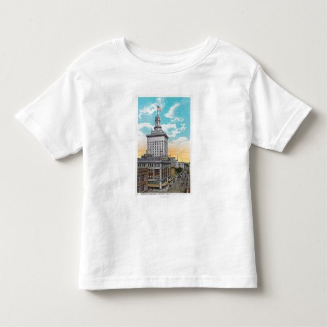 Camiseta De Bebé Vista aérea de Washington StreetOakland, CA (Anverso)