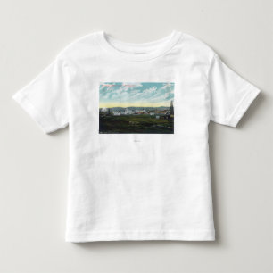 Camiseta De Bebé Vista aérea del aceite FieldsCoalinga, CA del