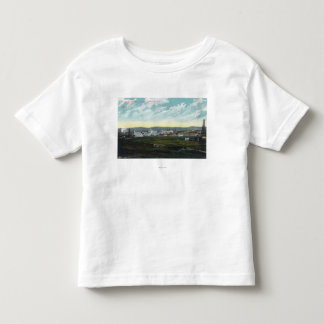 Camiseta De Bebé Vista aérea del aceite FieldsCoalinga, CA del