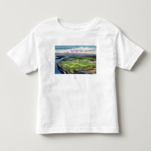 Camiseta De Bebé Vista aérea del aeropuerto de Portland-Columbia