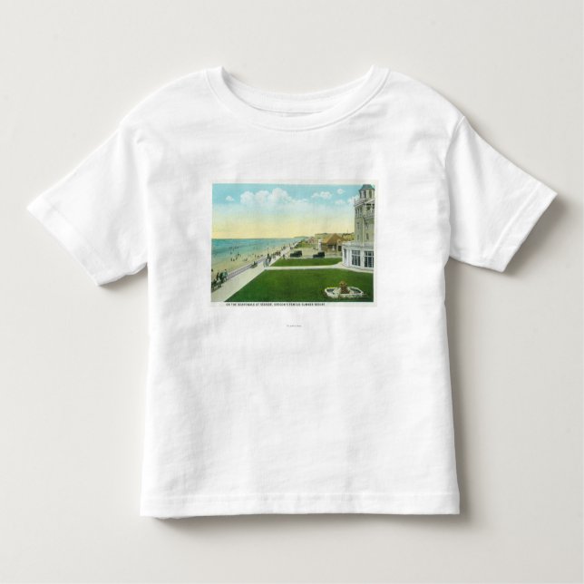 Camiseta De Bebé Vista aérea del BoardwalkSeaside, O