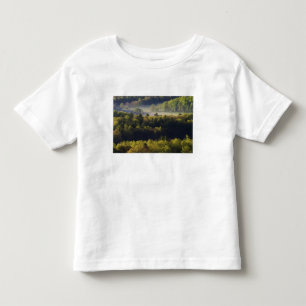 Camiseta De Bebé Vista aérea del bosque en Cades Cove, Great Smoky