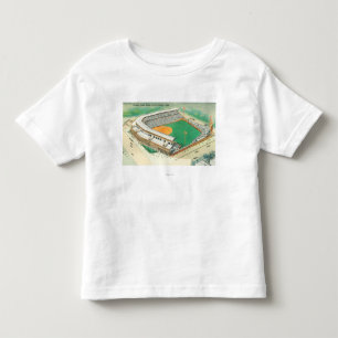 Camiseta De Bebé Vista aérea del campo # de 3Chicago, IL de Wrigle