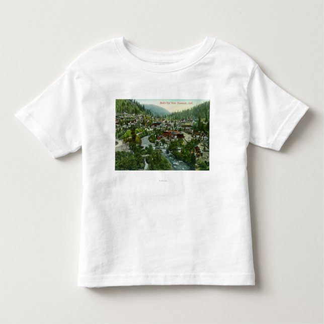 Camiseta De Bebé Vista aérea del CityDunsmuir, CA (Anverso)