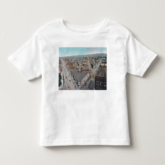 Camiseta De Bebé Vista aérea del CityOakland, CA (Anverso)