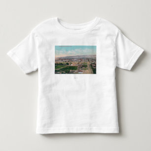 Camiseta De Bebé Vista aérea del CityPocatello, identificación