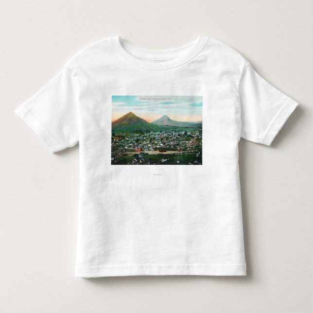 Camiseta De Bebé Vista aérea del CitySan Luis Obispo, CA (Anverso)