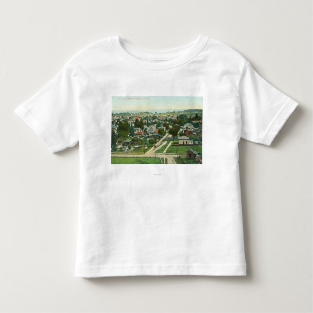 Camiseta De Bebé Vista aérea del CitySanta Cruz, CA (Anverso)