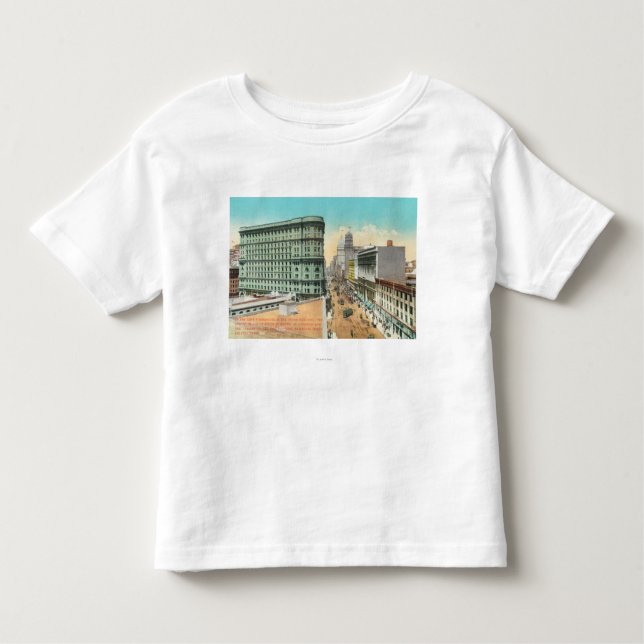 Camiseta De Bebé Vista aérea del edificio de la inundación (Anverso)