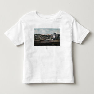 Camiseta De Bebé Vista aérea del eje y de la ciudad de mina