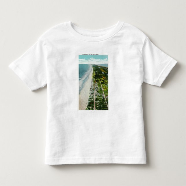 Camiseta De Bebé Vista aérea del frente al mar (Anverso)