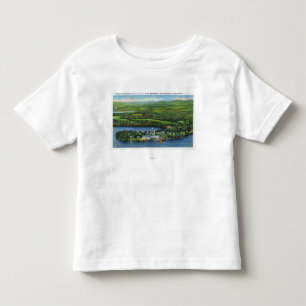 Camiseta De Bebé Vista aérea del mesón de Saranac