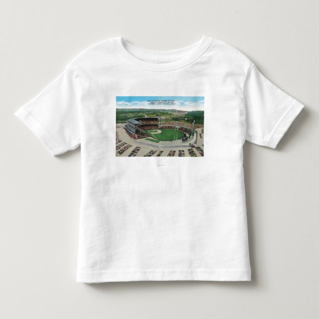 Camiseta De Bebé Vista aérea del nuevo Milwaukee County Stadium (Anverso)