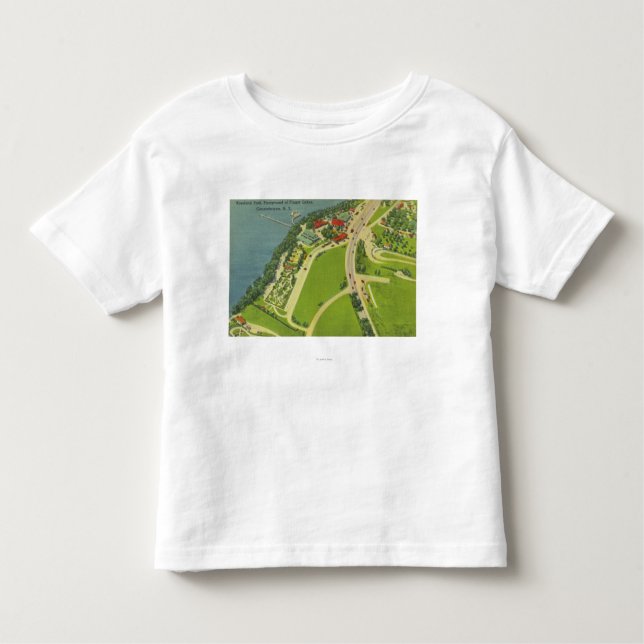 Camiseta De Bebé Vista aérea del parque de Roseland (Anverso)