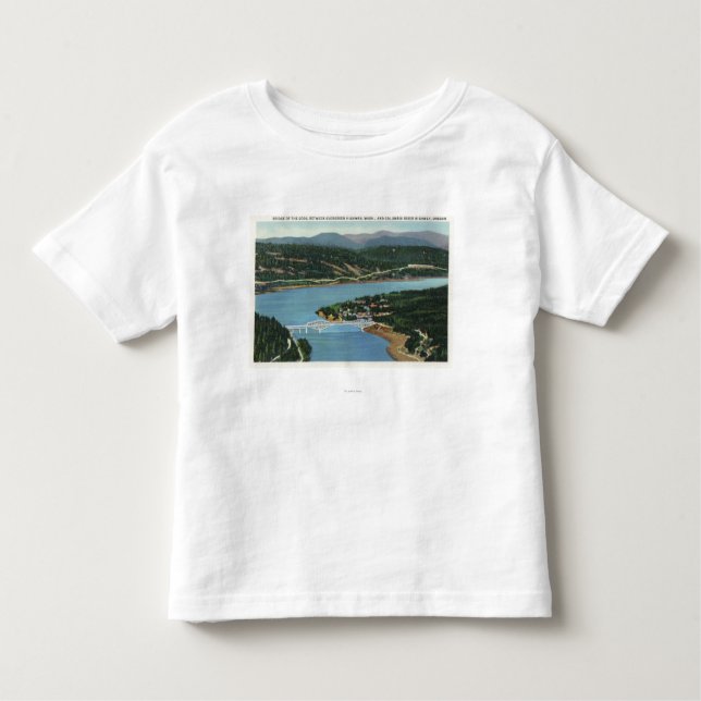 Camiseta De Bebé Vista aérea del puente de dioses (Anverso)