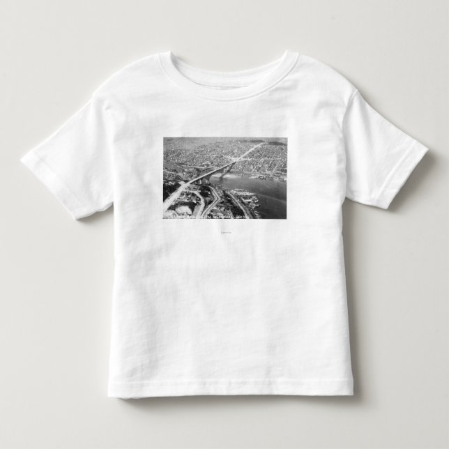 Camiseta De Bebé Vista aérea del puente de la aurora (Anverso)