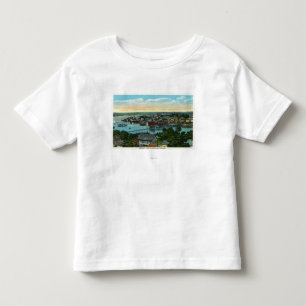Camiseta De Bebé Vista aérea del puerto de Boothbay