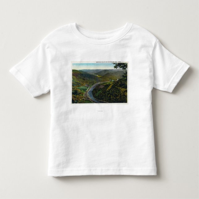 Camiseta De Bebé Vista aérea del rastro y del valle de Deerfield (Anverso)