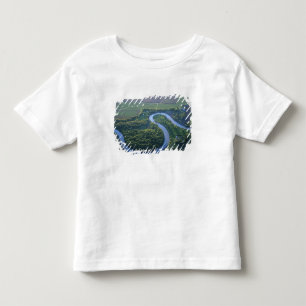 Camiseta De Bebé Vista aérea del río Rojo del Norte