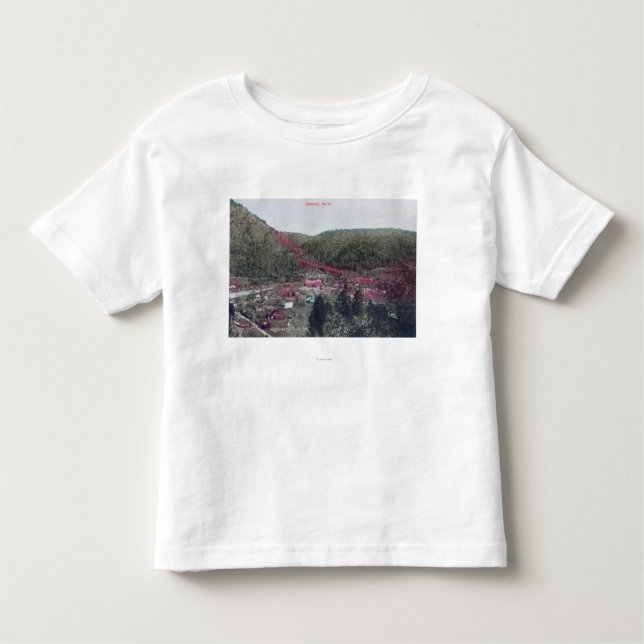 Camiseta De Bebé Vista aérea del TownColoma, CA (Anverso)