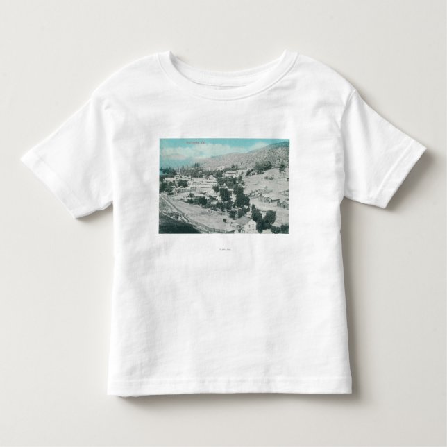 Camiseta De Bebé Vista aérea del TownMariposa, CA (Anverso)