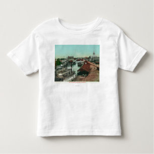 Camiseta De Bebé Vista aérea del WaterfrontStockton, CA