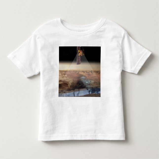 Camiseta De Bebé Vista artística de la odisea detectando hielo (Anverso)