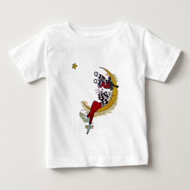Camiseta De Bebé Vista cósmica: El elfo en la aventura lunar (Anverso)