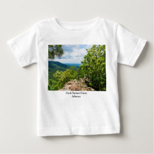 Camiseta De Bebé Vista de acantilado forestal nacional de Ozark