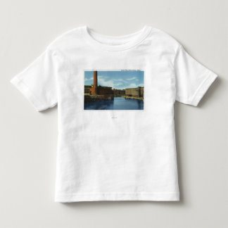 Camiseta De Bebé Vista de algunos molinos de materia textil