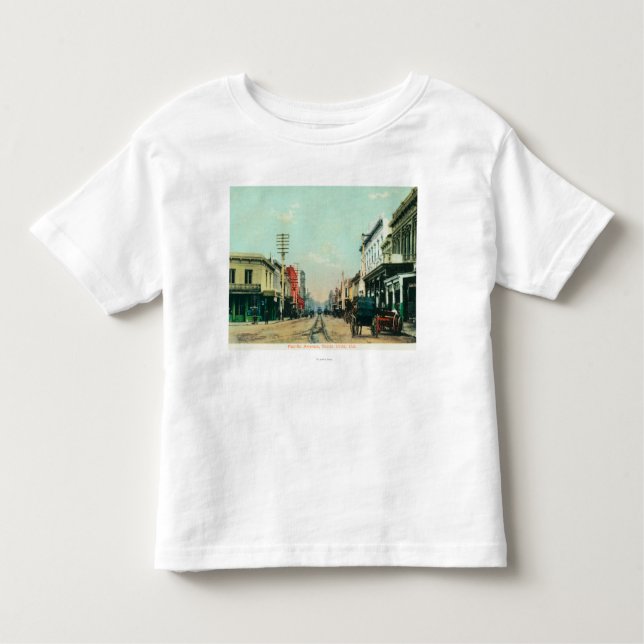 Camiseta De Bebé Vista de AvenueSanta pacífico Cruz, CA (Anverso)