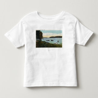 Camiseta De Bebé Vista de barcos en los estrechos