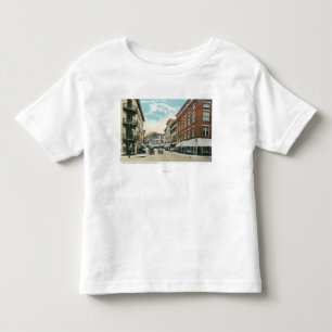 Camiseta De Bebé Vista de Broadway y de la calle de la esquina del