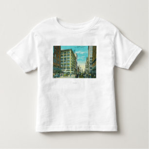 Camiseta De Bebé Vista de Broadway y de la séptima esquina