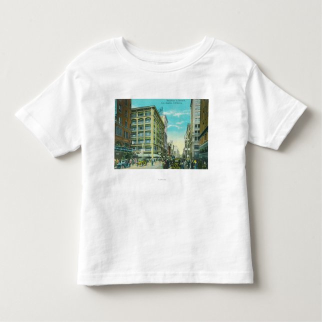 Camiseta De Bebé Vista de Broadway y de la séptima esquina (Anverso)